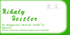 mihaly heitler business card